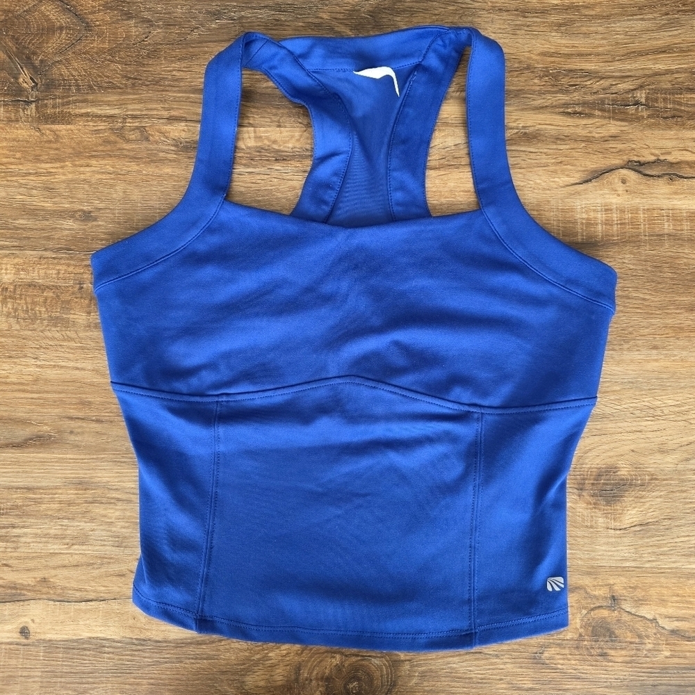 Markia Women's Blue Athletic Racerback Tank Top Size Medium - Picture 2 of 10